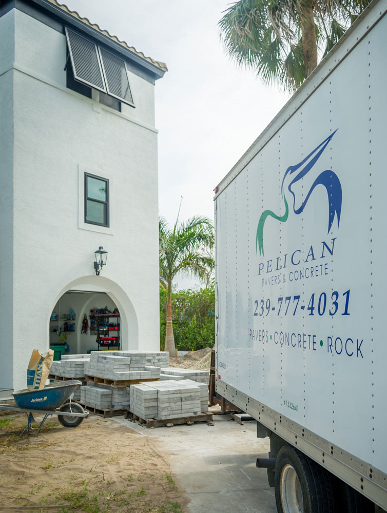 Paver Delivery from Pelican Pavers & Concrete