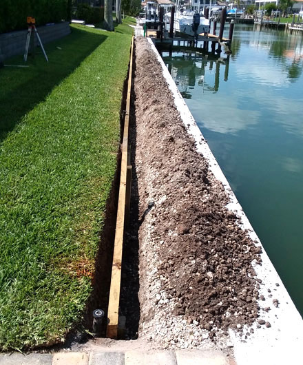 French Drains with Pelican Pavers & Concrete
